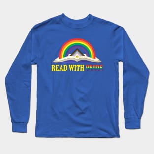 Read with Pride with Inclusive Rainbow Long Sleeve T-Shirt